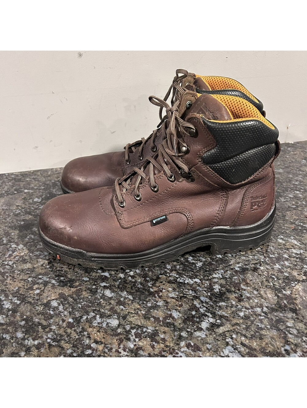 Timberland PRO TiTAN 6" Alloy Toe Work Boots Men's 13 M Brown 26063 Leather